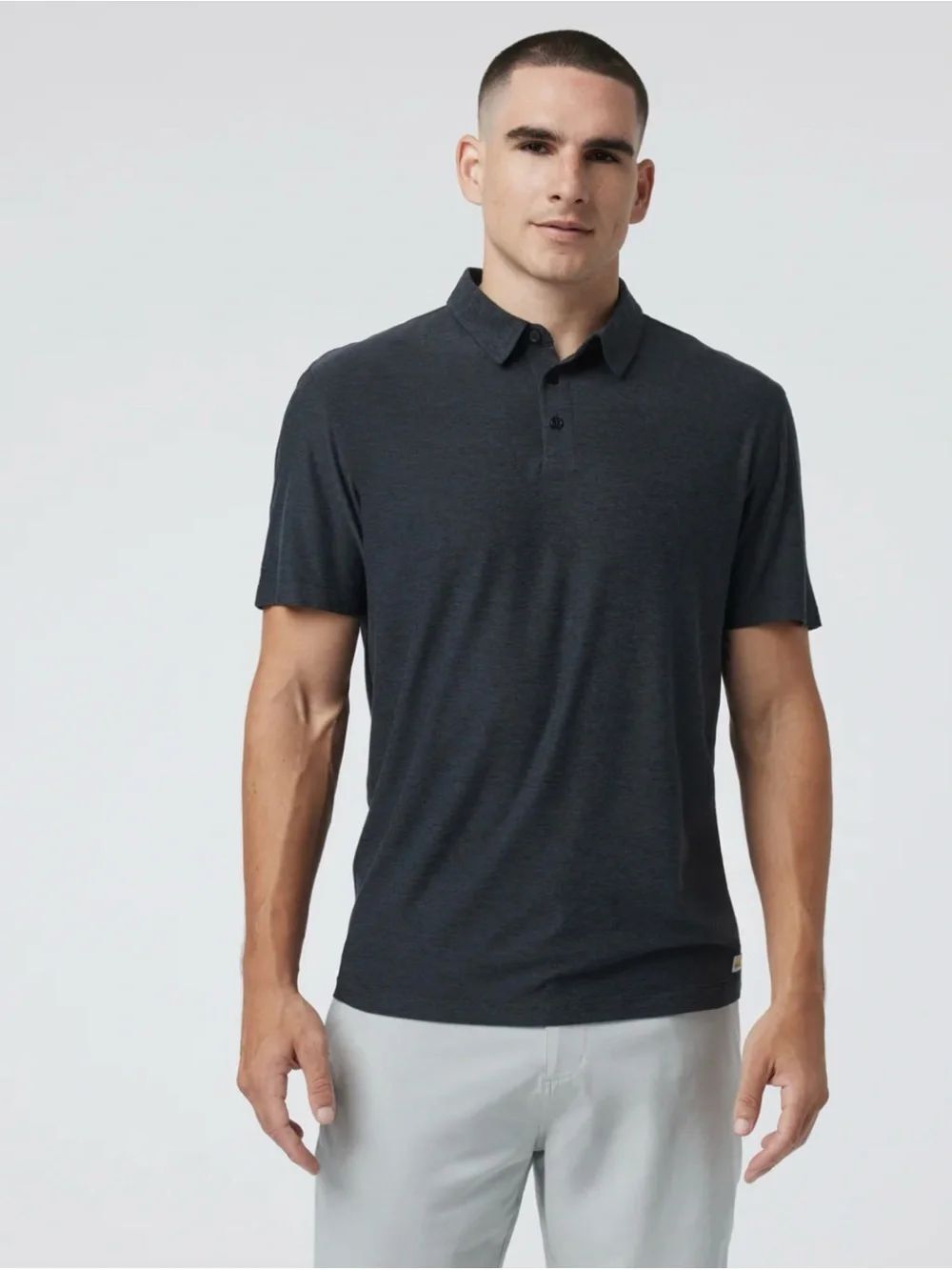 Vuori Strato Tech Polo in Heather Gray Size L ~ Excellent